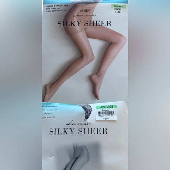 🆕 Vintage Silky Sheer Caress Panty Hose Panty Hose Bundle Group Lot of 4 - Picture 13 of 13
